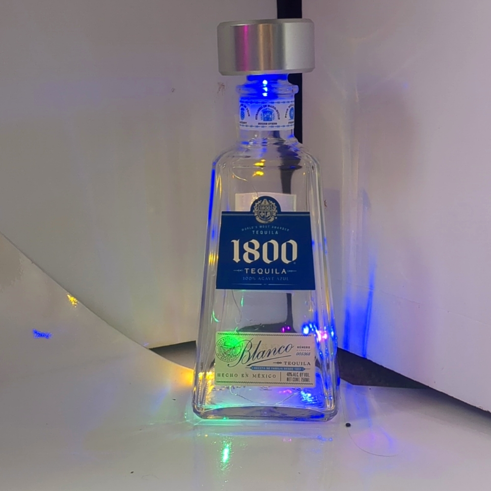 1800 tequila battery operated multi color bottle light